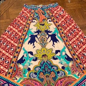 Printed maxi skirt